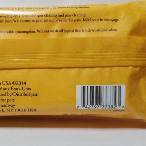 4 Burt's Bees for Cats Dander Reducing Wipes - Picture 12 of 13